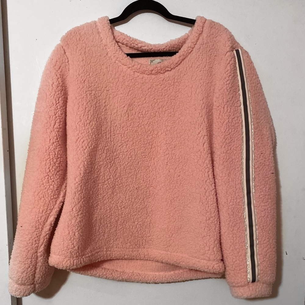 pink sherpa pajama set